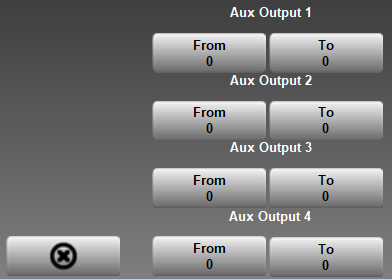 Presslog Lite - Aux Outputs Screen