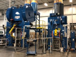 Gasbarre 550 ton multi-motion press